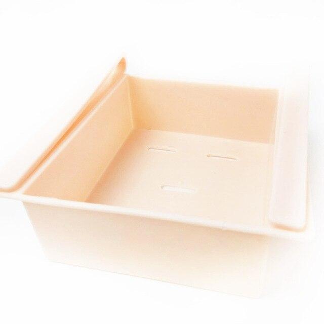 Mini ABS  Slide Kitchen Fridge Freezer Space Saver Organization Storage Rack Bathroom Shelf Kitchen Accessories