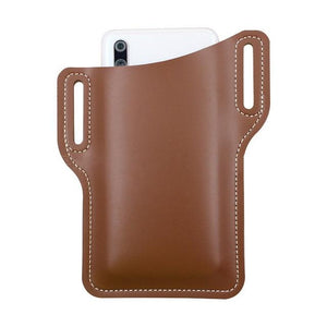 Fashion Leather Waist Belt Loop Men Cellphone Loop Holster Case Belt Waist Bag Props Leather Purse Phone Wallet