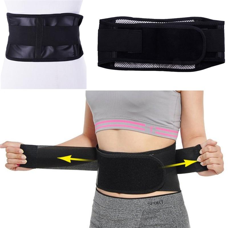 Adjustable Tourmaline Self-heating Magnetic Therapy Waist Belt Lumbar Support Back Waist Support Brace Double Banded aja lumbar