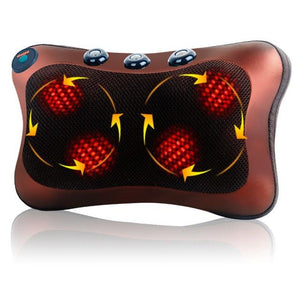 Neck Massager Car Home Cervical Shiatsu Massage Neck Back Waist Body Electric Multifunctional Massage Pillow Cushion