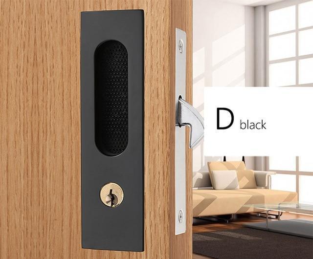 Sliding Door Lock Pocket With Key