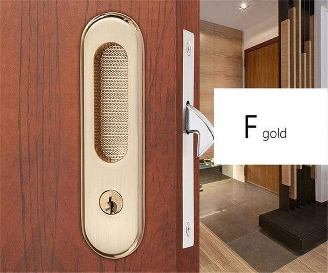 Sliding Door Lock Pocket With Key