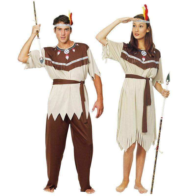 Native Indian Set Couples Halloween Costumes