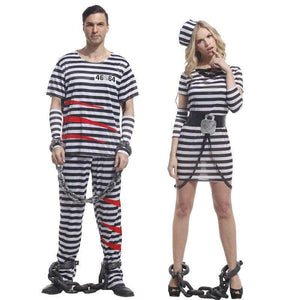 Prisoner Set Couples Halloween Costumes