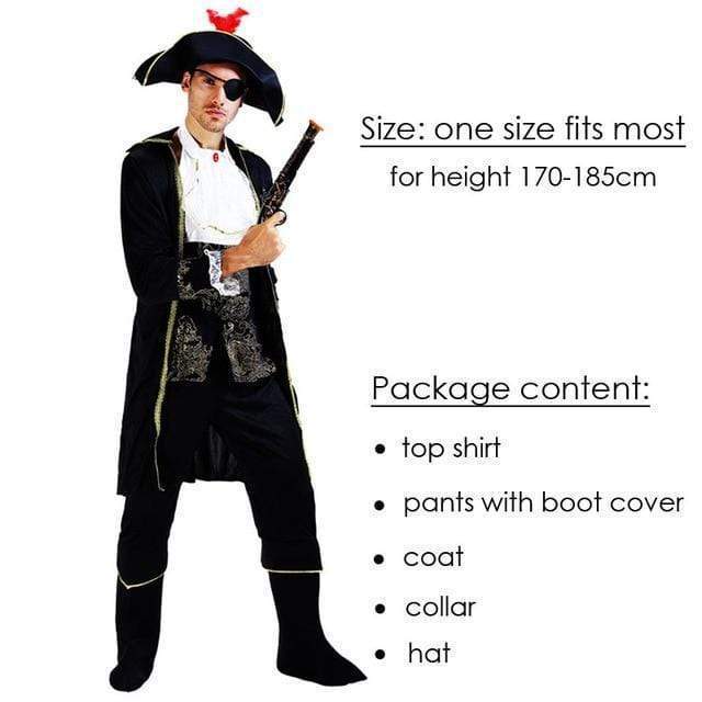 Pirate Captain Set Couples Halloween Costumes