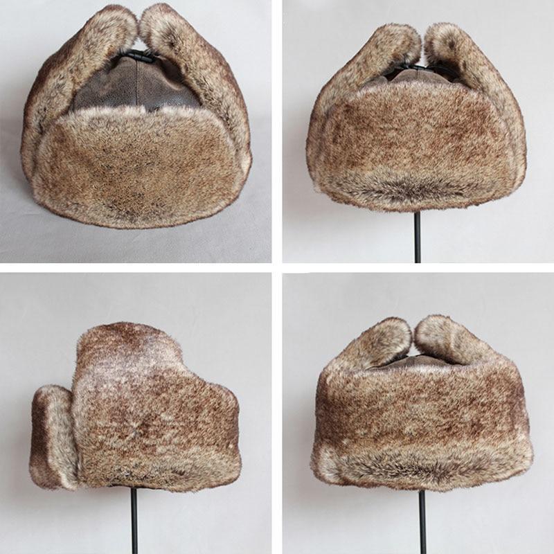 Trapper Hat Mens Fur Cap