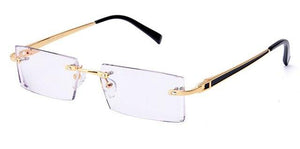 Gmei Optical 983 Phantom trimming titanium eyewear Rimless Diamond Cutting None Diopters Optical Eyeglasses for Men and Women