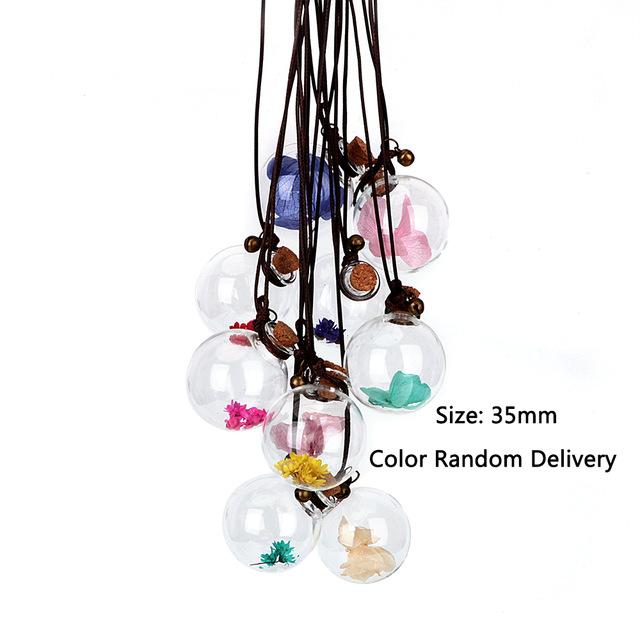 Car Hanging Perfume Pendant Fragrance Air Freshener Empty Glass Bottle For Essential Oils Diffuser Automobiles Ornaments