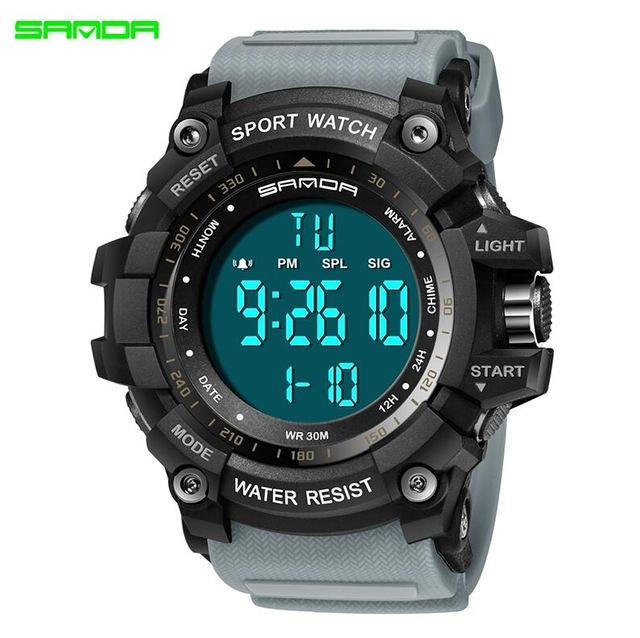 2019 SANDA Digital Watch Men Luxury Brand Military Watch Fashion Men Sport Watch Alarm Stopwatch Clock Male Relogio Masculino