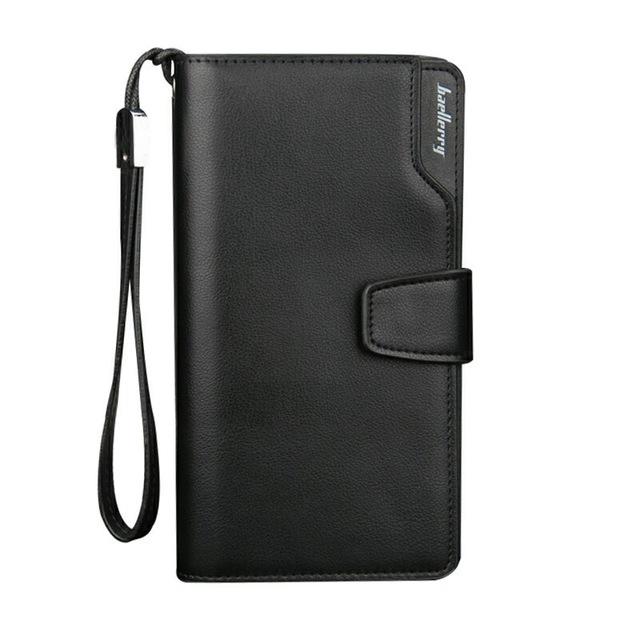 2019 Card Holder Men Wallets Business PU Leather Long Design Quality Fashion Casual Men Purse Zipper Multi-function Wallets