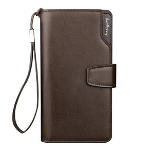 2019 Card Holder Men Wallets Business PU Leather Long Design Quality Fashion Casual Men Purse Zipper Multi-function Wallets