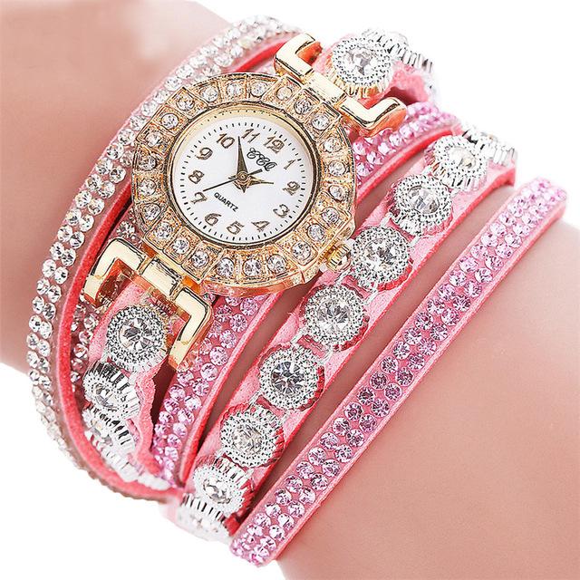 CCQ 2019 Watch Women Bracelet Ladies Watch With Rhinestones Clock Womens Vintage Fashion Dress Wristwatch Relogio Feminino Gift