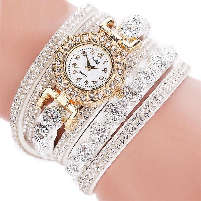 CCQ 2019 Watch Women Bracelet Ladies Watch With Rhinestones Clock Womens Vintage Fashion Dress Wristwatch Relogio Feminino Gift
