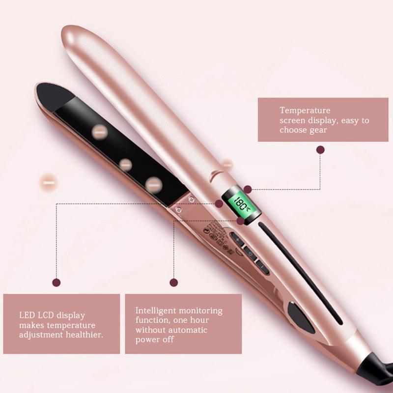 Flat Iron Curls 2 in 1 Pro Hair Styler Straightener