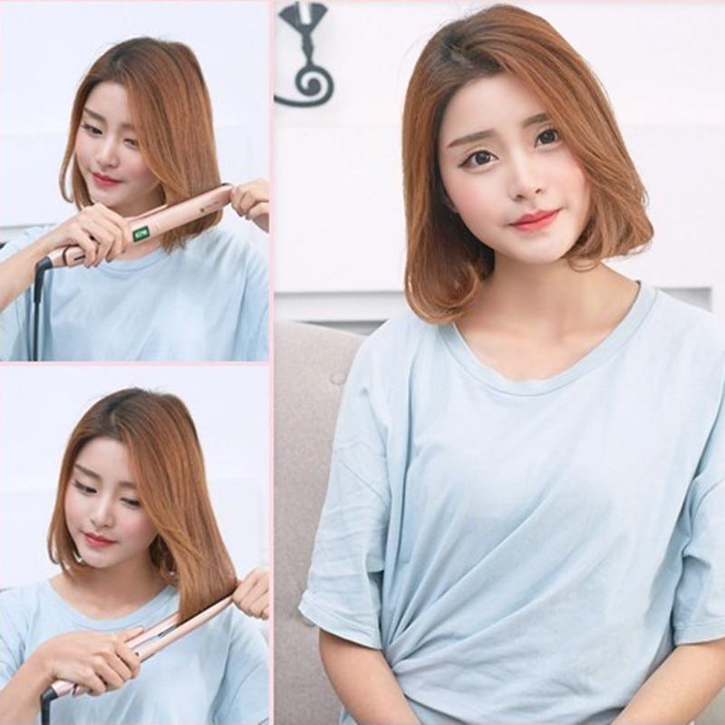 Flat Iron Curls 2 in 1 Pro Hair Styler Straightener