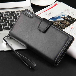 2019 Fashion Top Quality leather long wallet men Purse male clutch zipper around wallets men women money bag pocket mltifunction