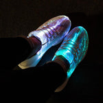 Luminous Fiber Optic Shoes