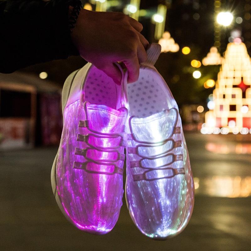 Luminous Fiber Optic Shoes