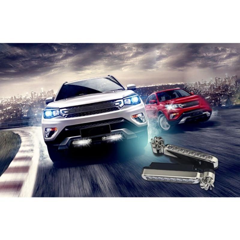 Automatic Wind Power 8 LED Car Light One Set of 2 PCS