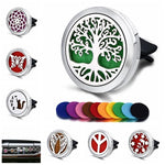 Car Air Freshener Car Perfume Diffuser Clip Car Air Auto Vent Freshener Essential Oil Perfume Locket (Free 10pc pad)  C001