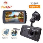 Dash Cam Car Camera DVR Driving Video Recorder Full HD Dashcam for Auto Registrator with Dual Cameras In Cars Black 1080p Box