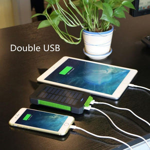 Solar Battery Charger Power Bank USB Powered