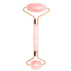 Rose Quartz Jade Roller Massage Facial Massager Machine Face Roller Face Slimming Massager Facial Roller Body Neck Head Massager